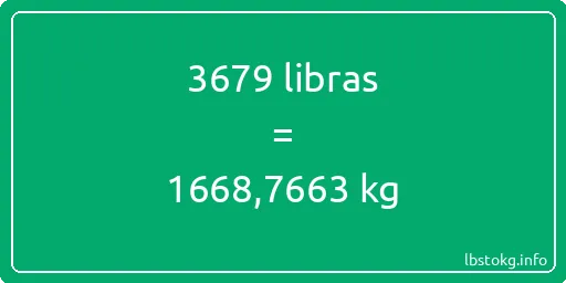 3679 libras en kg - 3679 libras en kilogramos