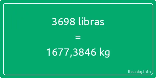 3698 libras en kg - 3698 libras en kilogramos