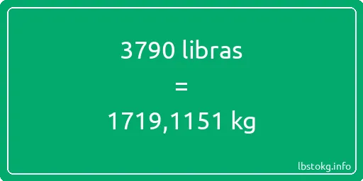 3790 libras en kg - 3790 libras en kilogramos