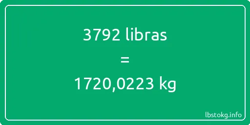 3792 libras en kg - 3792 libras en kilogramos