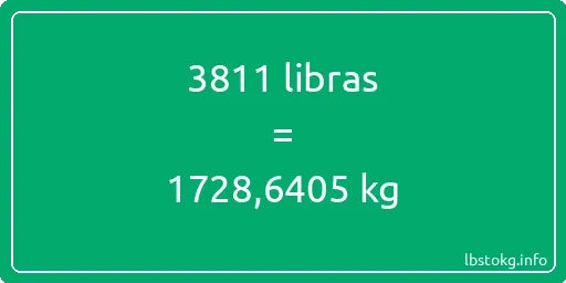 3811 libras en kg - 3811 libras en kilogramos