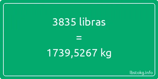 3835 libras en kg - 3835 libras en kilogramos