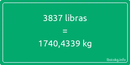 3837 libras en kg - 3837 libras en kilogramos