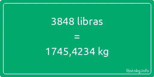 3848 libras en kg - 3848 libras en kilogramos