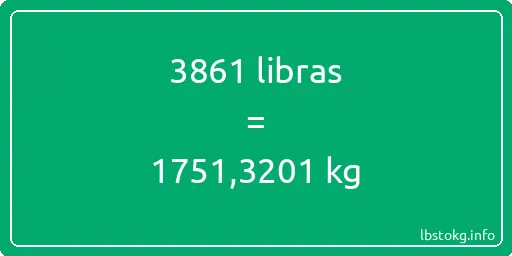 3861 libras en kg - 3861 libras en kilogramos