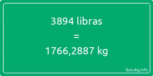 3894 libras en kg - 3894 libras en kilogramos