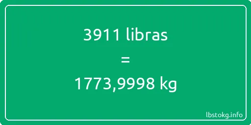 3911 libras en kg - 3911 libras en kilogramos