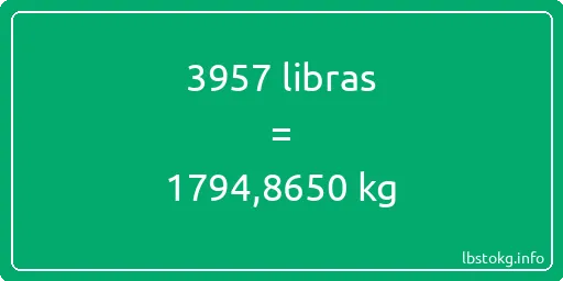 3957 libras en kg - 3957 libras en kilogramos