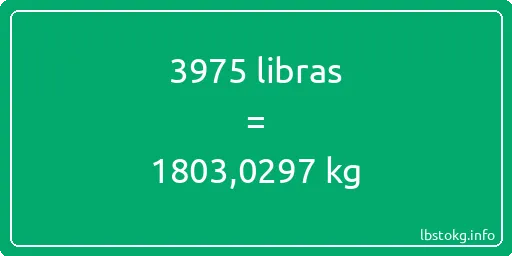 3975 libras en kg - 3975 libras en kilogramos