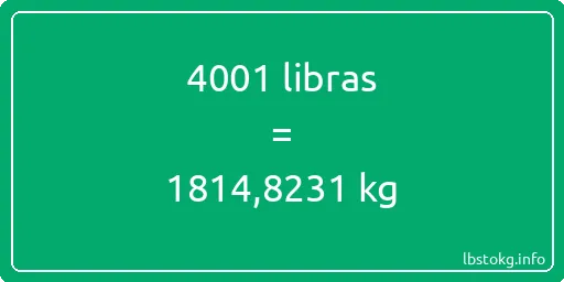 4001 libras en kg - 4001 libras en kilogramos