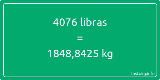 4076 libras en kg - 4076 libras en kilogramos