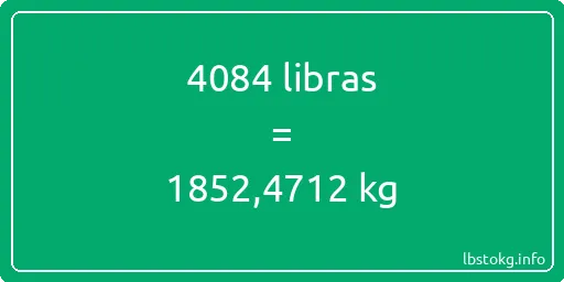 4084 libras en kg - 4084 libras en kilogramos