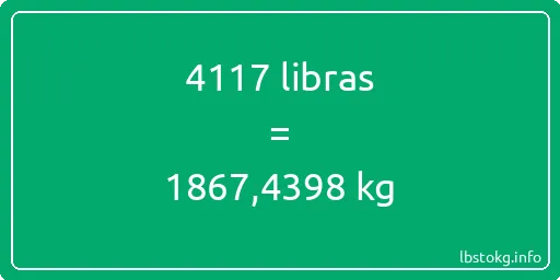 4117 libras en kg - 4117 libras en kilogramos