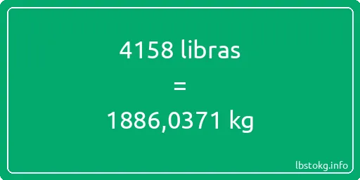 4158 libras en kg - 4158 libras en kilogramos