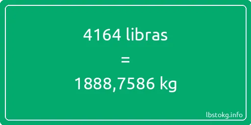 4164 libras en kg - 4164 libras en kilogramos