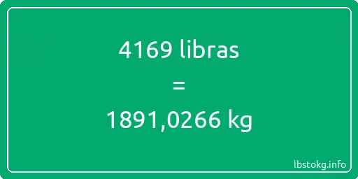 4169 libras en kg - 4169 libras en kilogramos