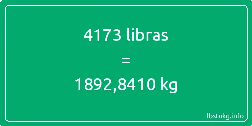 4173 libras en kg - 4173 libras en kilogramos