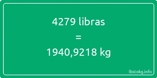 4279 libras en kg - 4279 libras en kilogramos