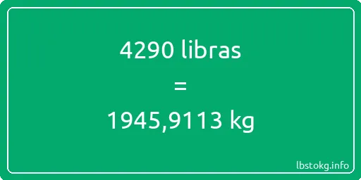 4290 libras en kg - 4290 libras en kilogramos