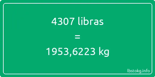 4307 libras en kg - 4307 libras en kilogramos