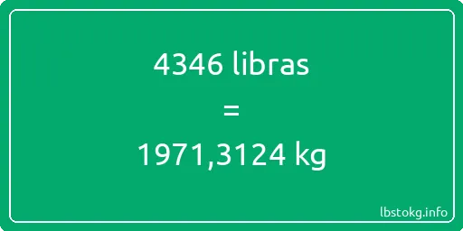 4346 libras en kg - 4346 libras en kilogramos