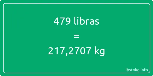 479 libras en kg - 479 libras en kilogramos