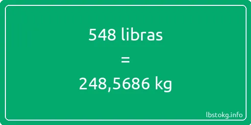 548 libras en kg - 548 libras en kilogramos