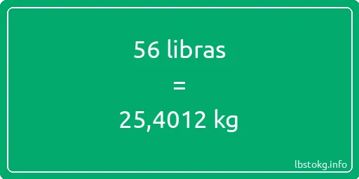 56 libras en kg - 56 libras en kilogramos