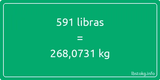 591 libras en kg - 591 libras en kilogramos