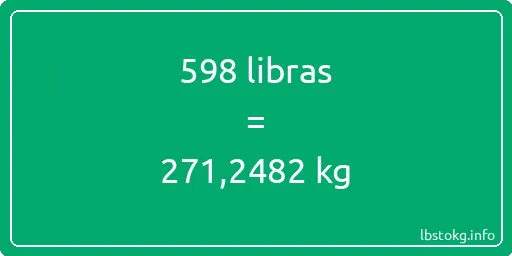 598 libras en kg - 598 libras en kilogramos