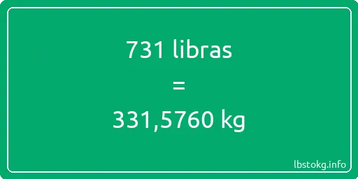 731 libras en kg - 731 libras en kilogramos