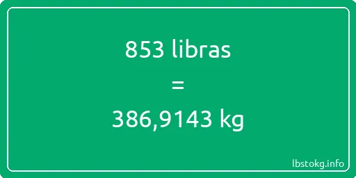 853 libras en kg - 853 libras en kilogramos