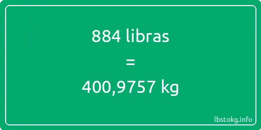 884 libras en kg - 884 libras en kilogramos