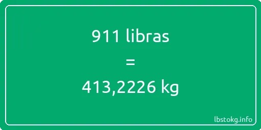 911 libras en kg - 911 libras en kilogramos