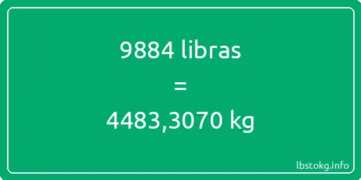 9884 libras en kg - 9884 libras en kilogramos