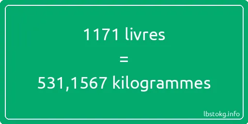 1171 lbs à kg - 1171 livres aux kilogrammes