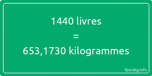 1440 lbs à kg - 1440 livres aux kilogrammes