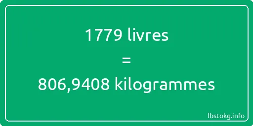 1779 lbs à kg - 1779 livres aux kilogrammes