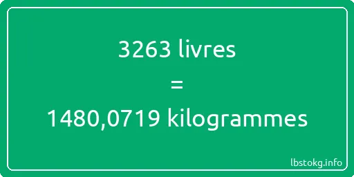 3263 lbs à kg - 3263 livres aux kilogrammes