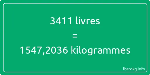 3411 lbs à kg - 3411 livres aux kilogrammes