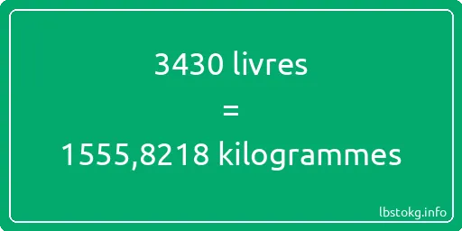 3430 lbs à kg - 3430 livres aux kilogrammes