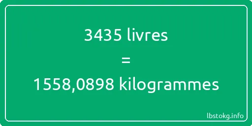 3435 lbs à kg - 3435 livres aux kilogrammes