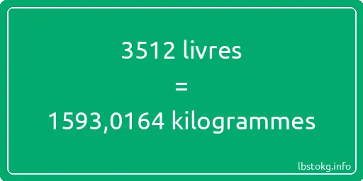 3512 lbs à kg - 3512 livres aux kilogrammes