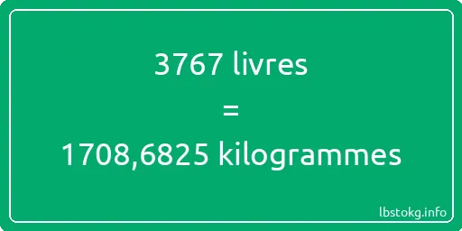 3767 lbs à kg - 3767 livres aux kilogrammes