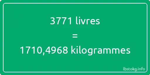 3771 lbs à kg - 3771 livres aux kilogrammes