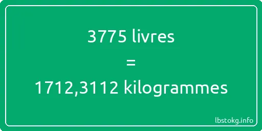 3775 lbs à kg - 3775 livres aux kilogrammes