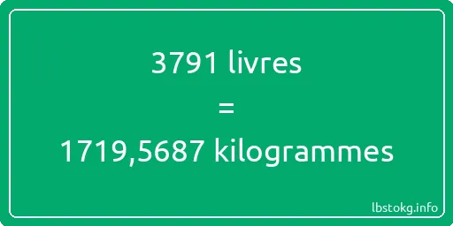 3791 lbs à kg - 3791 livres aux kilogrammes