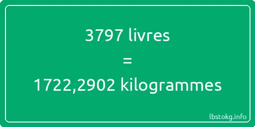 3797 lbs à kg - 3797 livres aux kilogrammes