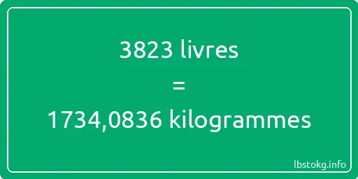 3823 lbs à kg - 3823 livres aux kilogrammes