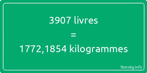 3907 lbs à kg - 3907 livres aux kilogrammes